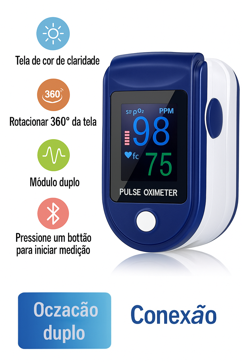 Oxímetro Digital Portátil de Dedo