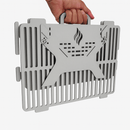 churrasqueira tipo maleta de aço