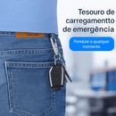 mini carregador chaveiro