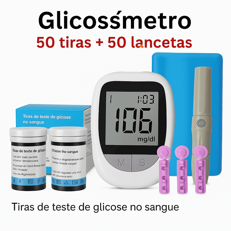 Kit glicosímetro