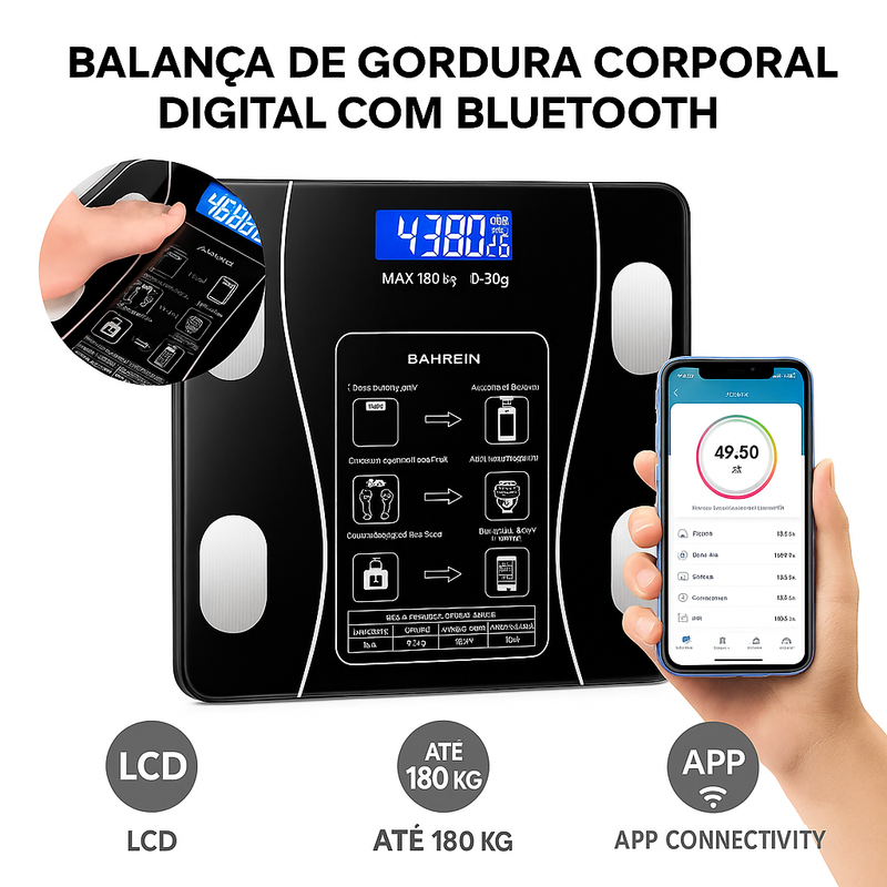 Balança Inteligente Bioimpedância