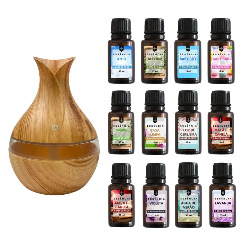 Essências Premium Hidrossolúveis – Kit 5 Aromas