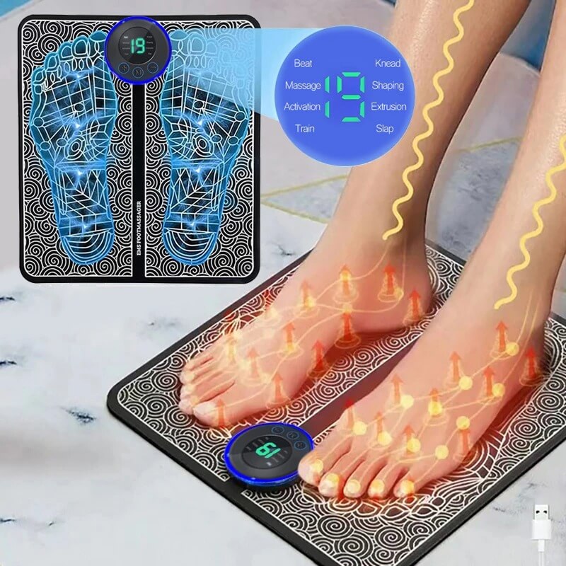 Tapete Massageador Inteligente para Pés e Corpo