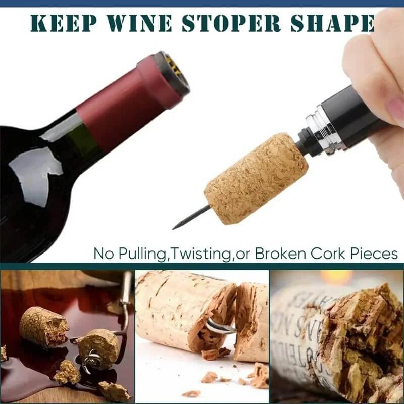 abridor de garrafa de vinho com cortador