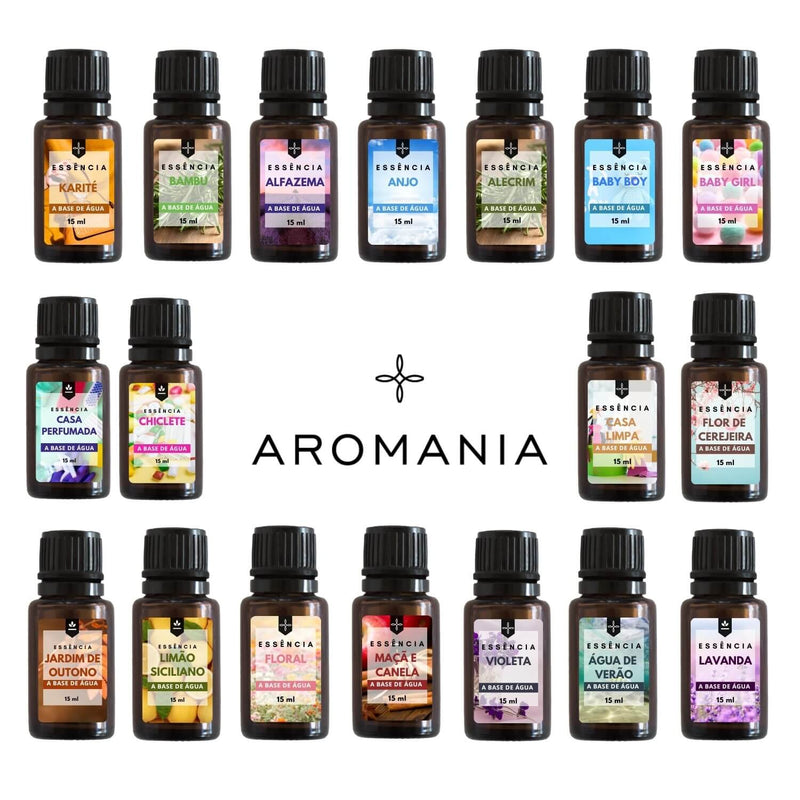 Essências Premium Hidrossolúveis – Kit 5 Aromas
