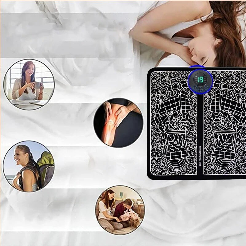 Tapete Massageador Inteligente para Pés e Corpo