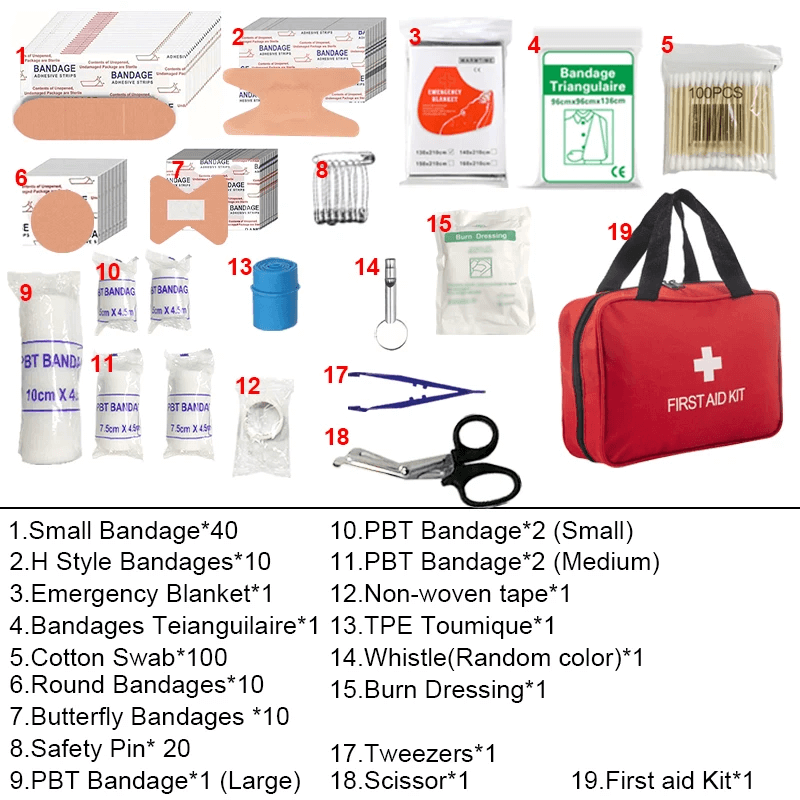 Kit primeiros socorros